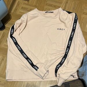 OBEY Light Pink Crewneck